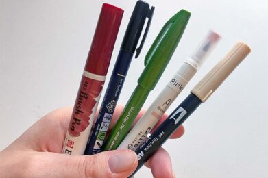 5 soorten brush pennen