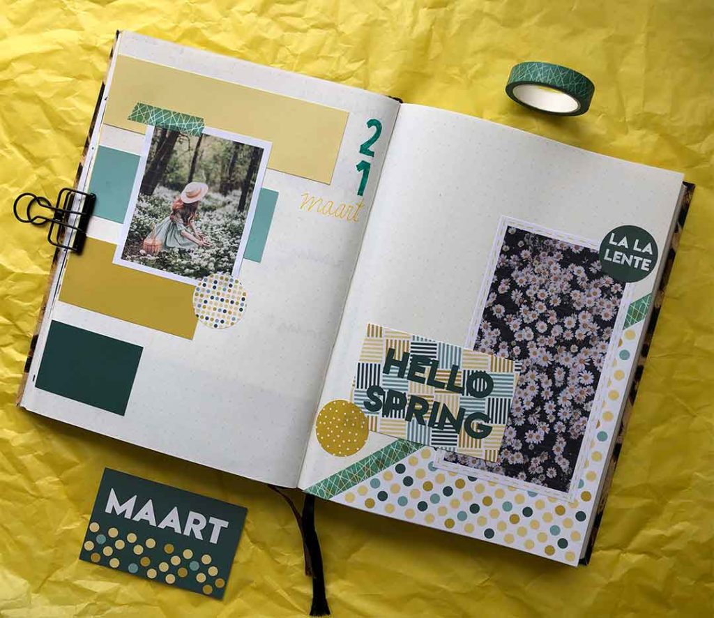 Lente journal spread daily