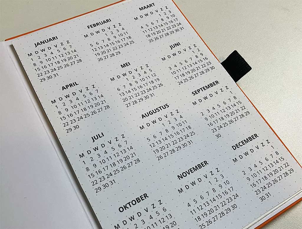 Flipout minikalendertjes year at a glance