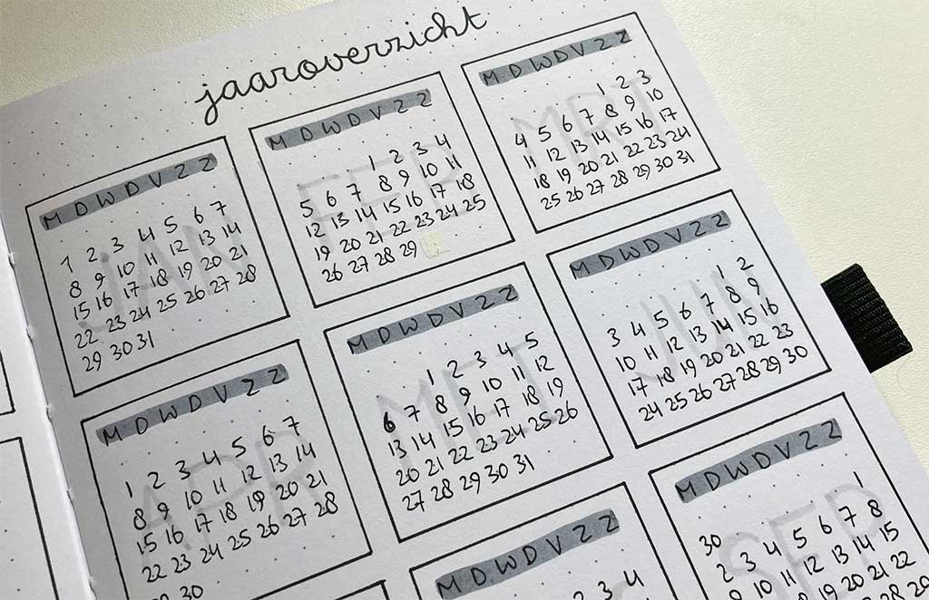 Future log met 12 mini kalendertjes