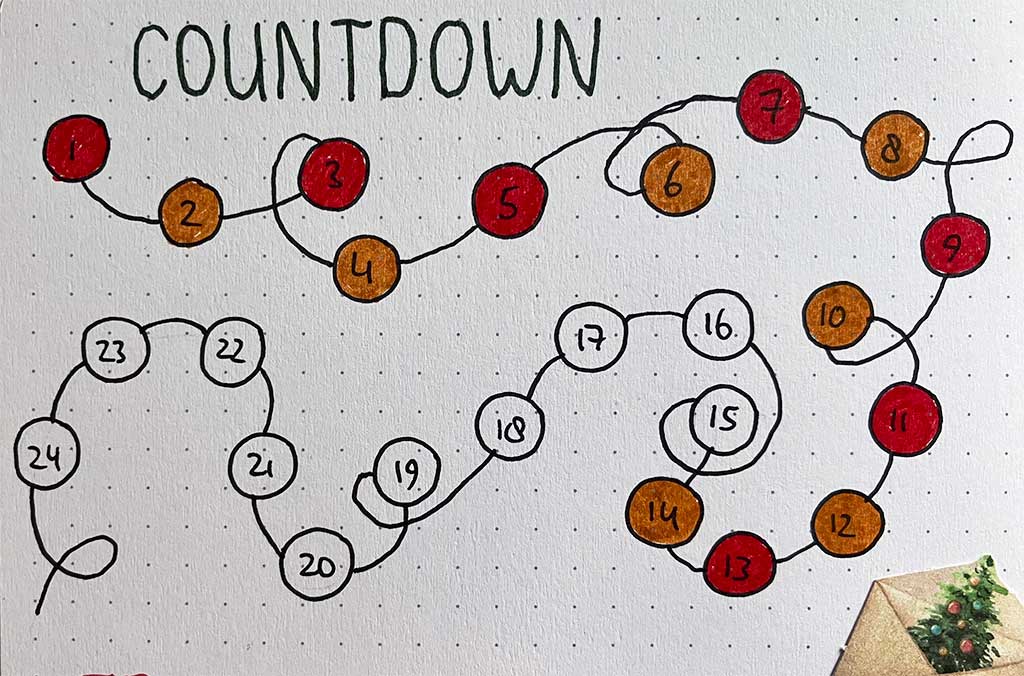 Kerstplanner countdown