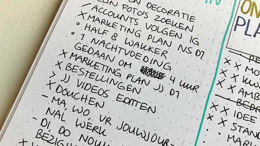 Krassen bij foutjes in je journal